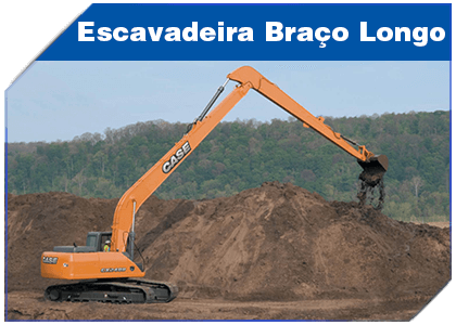 Locacao Escavadeira Braço Longo Curitiba Fiorese Terraplanagem